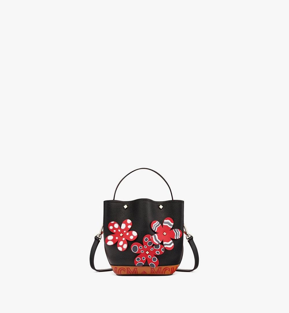 Upcycling Project Flower Milano Drawstring Bag in Park Ave Leather 1